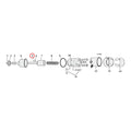 Roll Pin, 1/8 Dia. X 1 Inch Long For Harley-Davidson