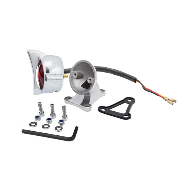 Motone, Cuda Taillight &amp; Fender Mount Kit. Polished. ECE