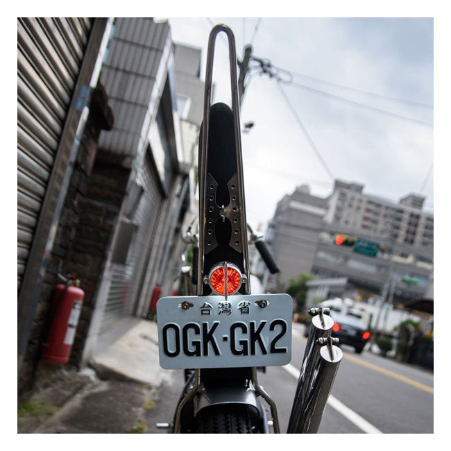 Motone, Cuda Rücklicht. Poliert, ohne Halterung. ECE