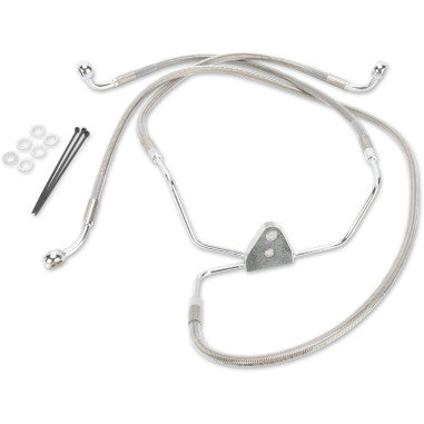 EXTENDED LENGTH STAINLESS STEEL BRAKE LINE KITS FOR HARLEY-DAVIDSON