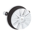 Arlen Ness, Stage 1 Big Sucker Luftfilter-Kit. 10-Gauge Chr für Harley Davidson