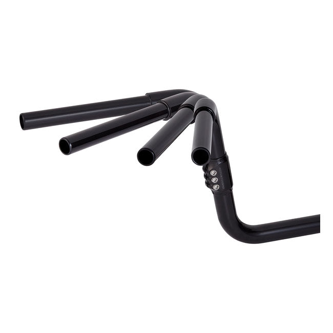 Arlen Ness 3-Way Adjustable Handlebar High-Life, All Black For Harley Davidson