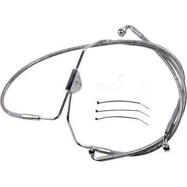 EXTENDED LENGTH STAINLESS STEEL BRAKE LINE KITS FOR HARLEY-DAVIDSON