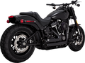Matte Black Shortshots Stepped Exhaust System For Harley Davidson