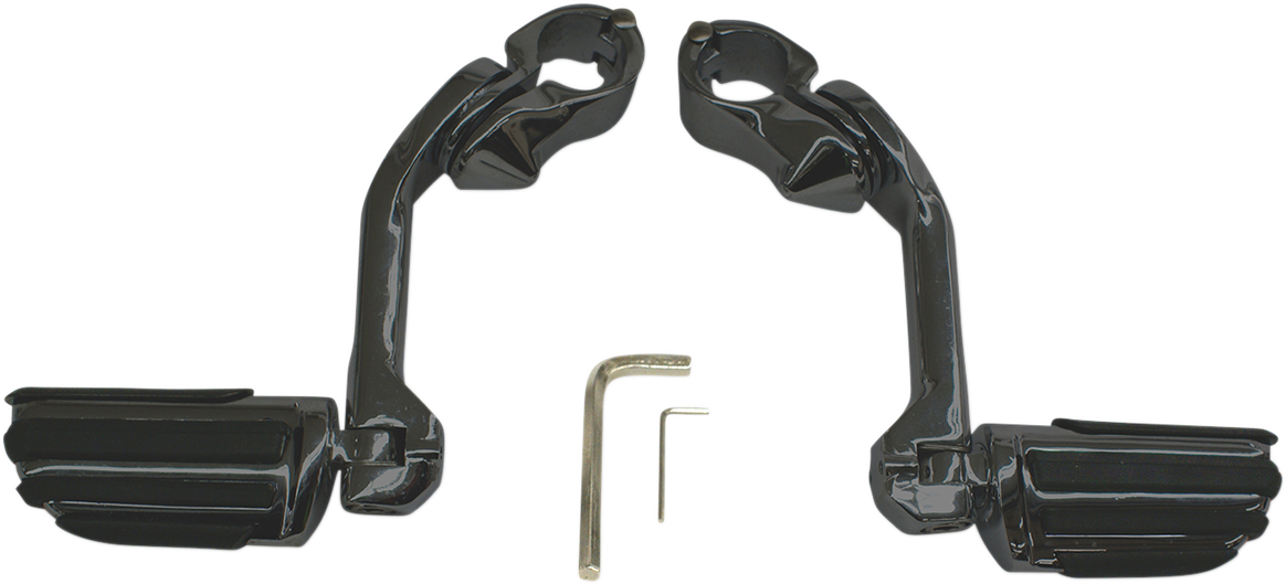 RIVCO PRODUCTS HIGHWAY PEGS WITH MOUNTING ARMS HIGHWAY PEGS MNT BLK