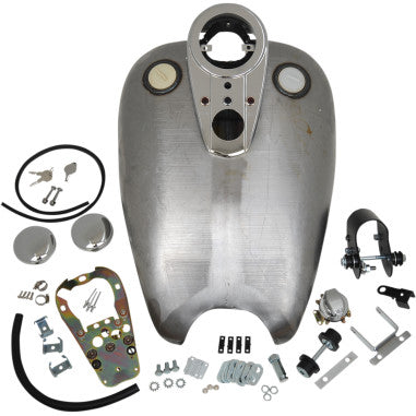 EXTENDED DASH-STYLE RUBBER-MOUNT QUICKBOB® TANK KITS FOR HARLEY-DAVIDSON