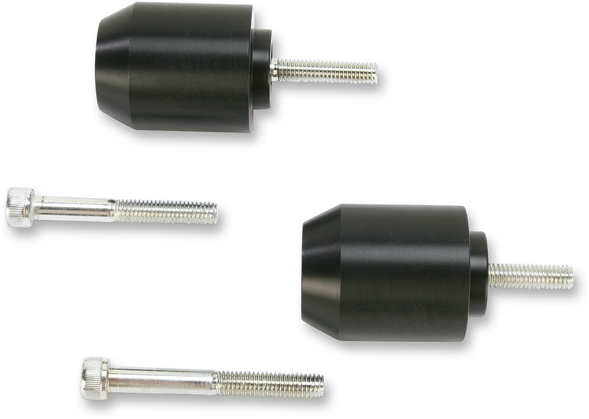 POWERSTANDS RACING BAR END SLIDERS BAR END SLIDERS BLACK