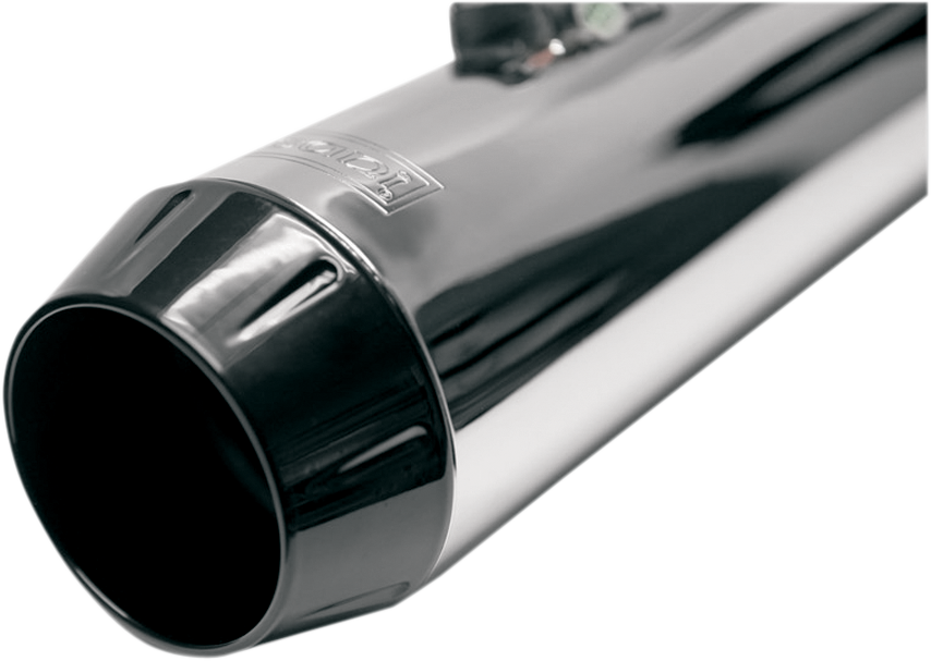 BASSANI XHAUST ROAD RAGE 2-INTO-1 SYSTEMS FOR HARLEY-DAVIDSON  Black Road Rage Billet End Cap