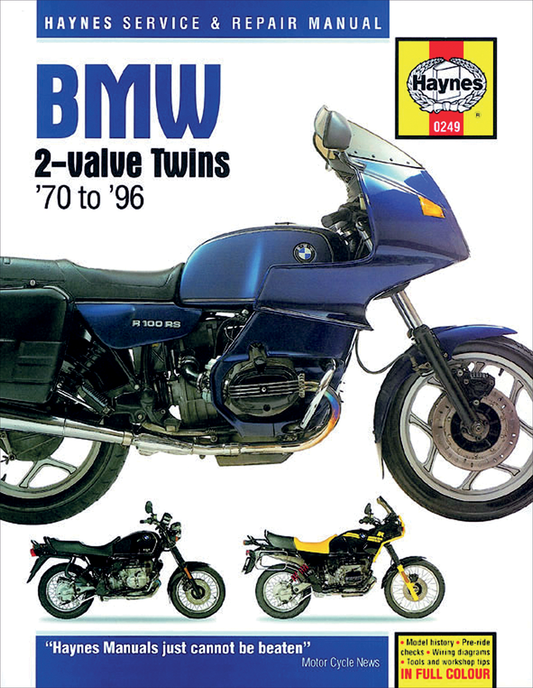 HAYNES MOTORCYCLE REPAIR MANUALS MANUAL BMW 2-VALVE TWINS