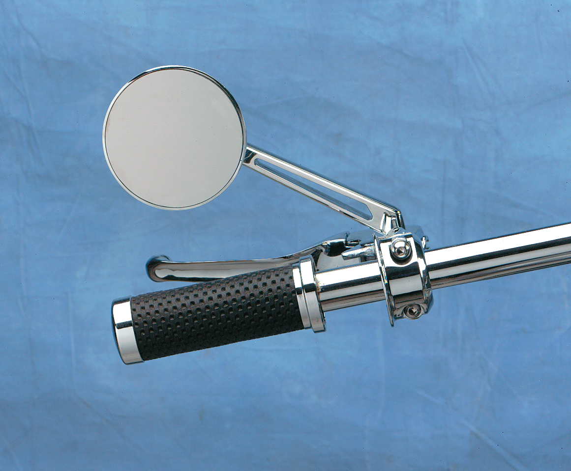 DRAG SPECIALTIES DRAG-NESS ROUND SERIES MIRRORS ROUND MIRROR W/LONG STEM