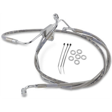 EXTENDED LENGTH STAINLESS STEEL BRAKE LINE KITS FOR HARLEY-DAVIDSON