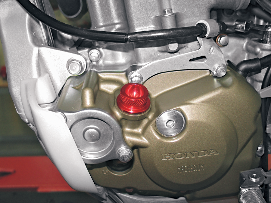 PINGEL BILLET ANODIZED OIL FILLER CAPS RED OIL FILL CAP CR/KX/YZ