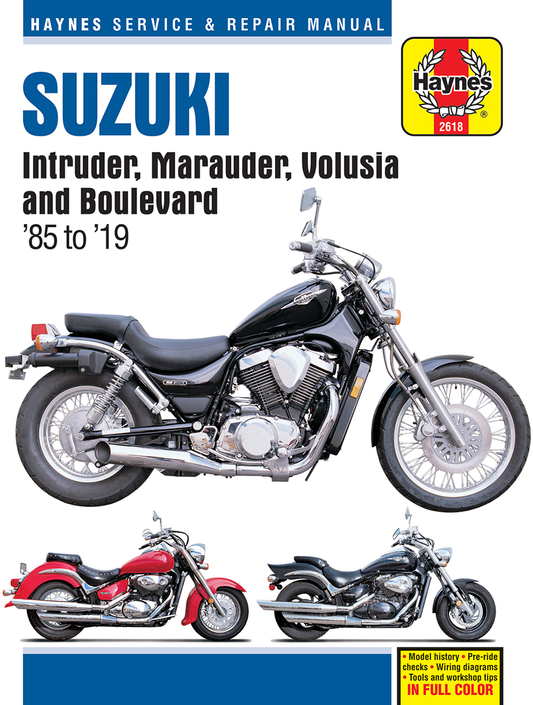 HAYNES MOTORCYCLE REPAIR MANUALS MANUAL SUZUKI INT/BLVD