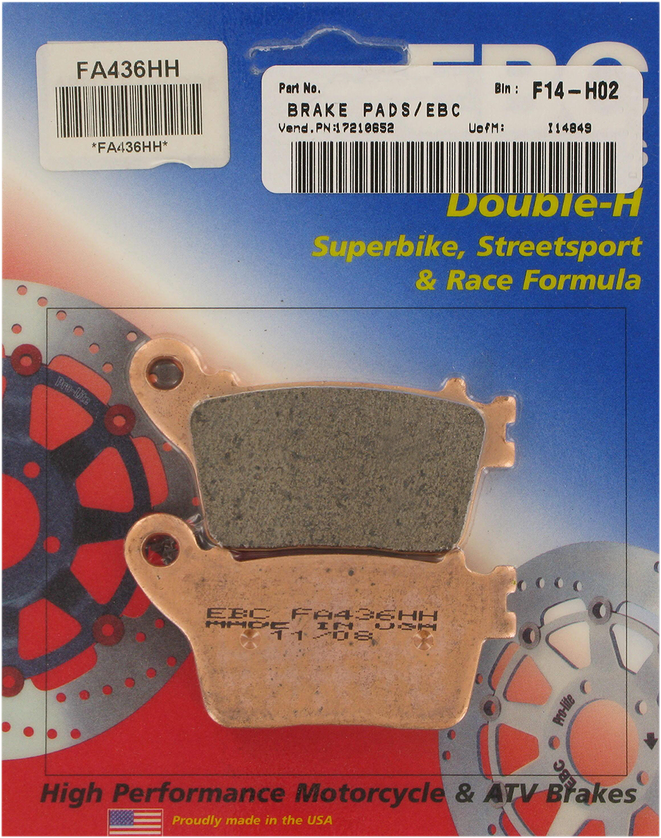 EBC BRAKE PADS AND SHOES BRAKE PAD EBC FA436HH