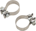 KHROME WERKS STAINLESS STEEL MUFFLER CLAMPS FOR HARLEY-DAVIDSON 1995 - 2013 Stainless Steel Muffler Clamps