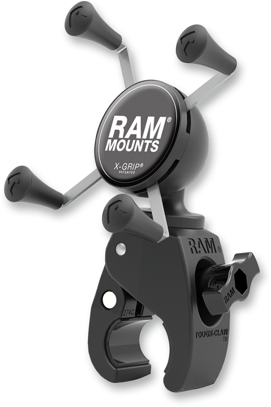 RAM MOUNT RAM TOUGH-CLAW™​ MOUNTS WITH UNIVERSAL X-GRIP®​ PHONE CRADLE KIT XGRIP TCLAW .625-1.5"