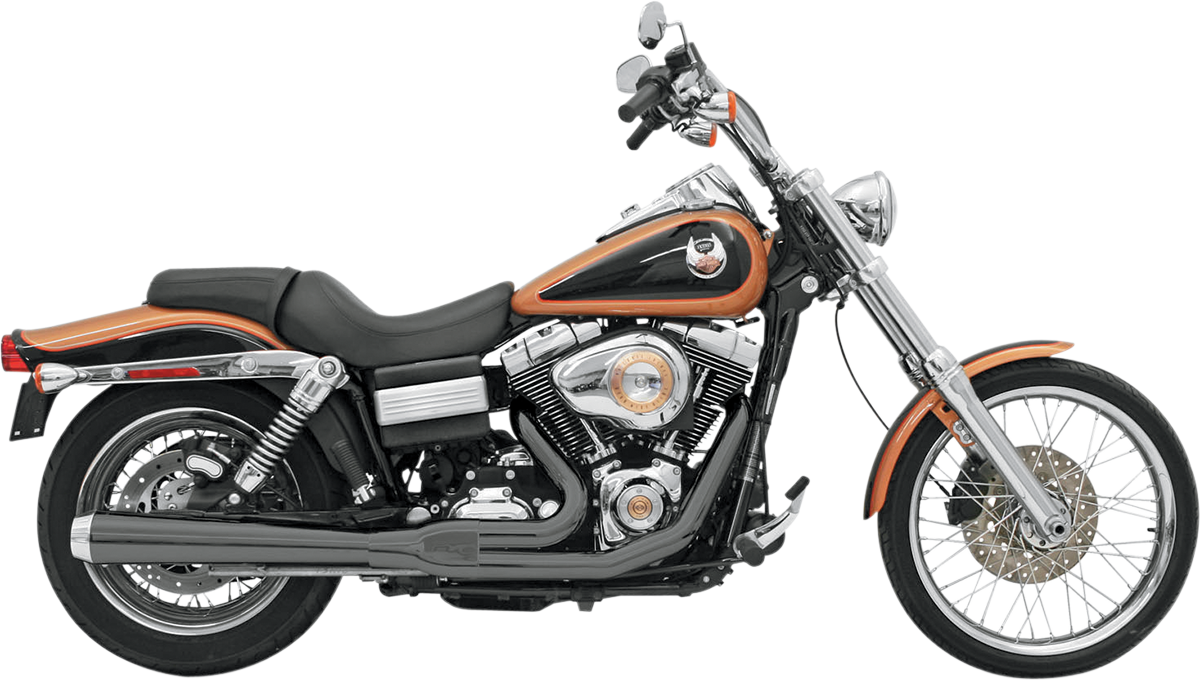 BASSANI XHAUST ROAD RAGE 2-INTO-1 SYSTEMS FOR HARLEY-DAVIDSON 2008 - 2017 Black Long Road Rage 2-Into-1 Exhaust System