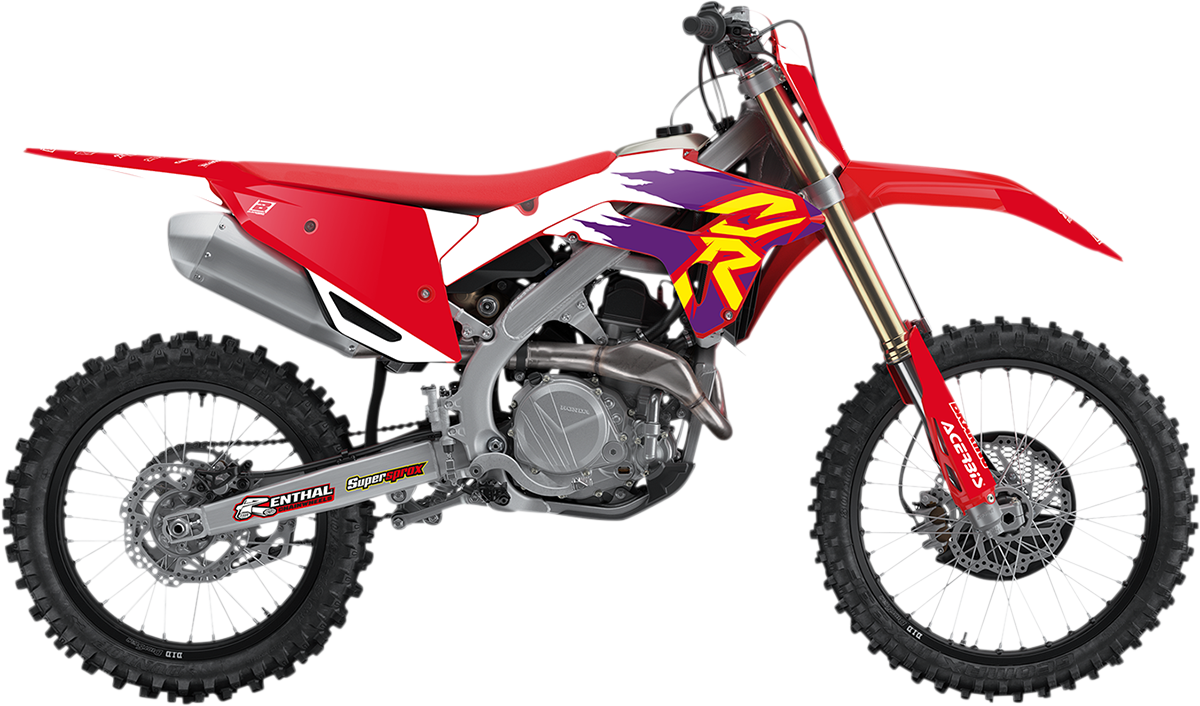 Retro-Grafik-Kits mit Sitzbezügen für Honda CRF250 22