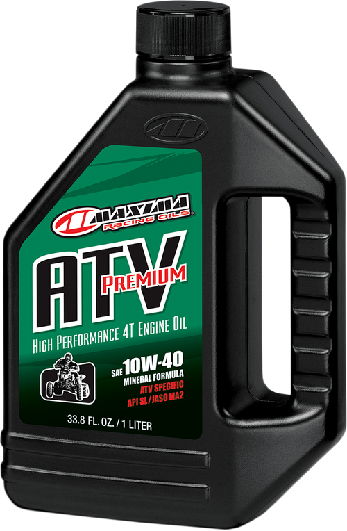 Aceite Motor Maxima 10W-40 ATV Premium Mineral 4T Engine Oil 1L