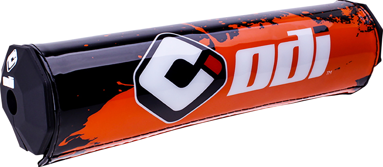 SX8 Handlebar Pads Orange And Black Splatter