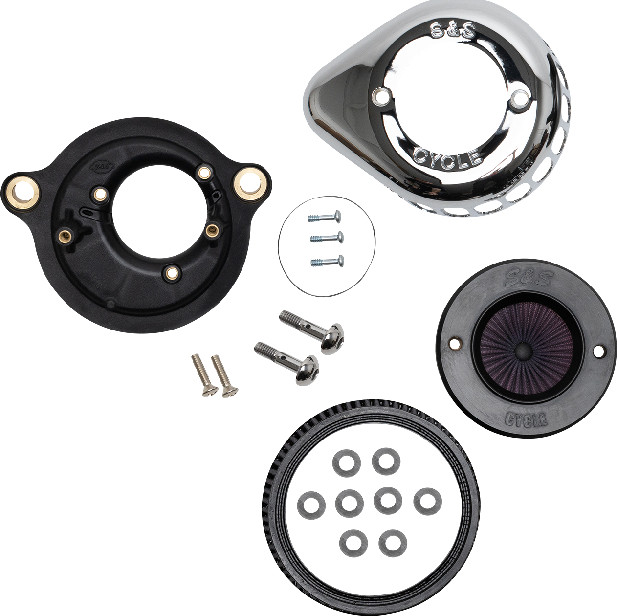 Luftfilter Für Harley-Davidson M8 S&amp;S Air Stinger Luftfilter Kit Chrom