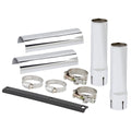 Exhaust And Heat Shield Extension Kit For Down-N-Out Saddlebags For Harley Davidson