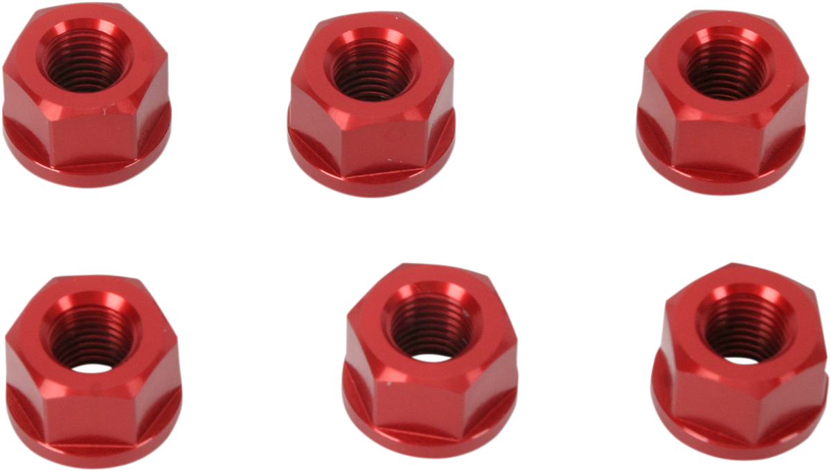DRIVEN RACING SPROCKET NUTS SPRKT NUT ALUM 10MM RED