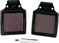 K & N HIGH-FLOW AIR FILTERS™ AIR FIL ZX12R (PAIR)