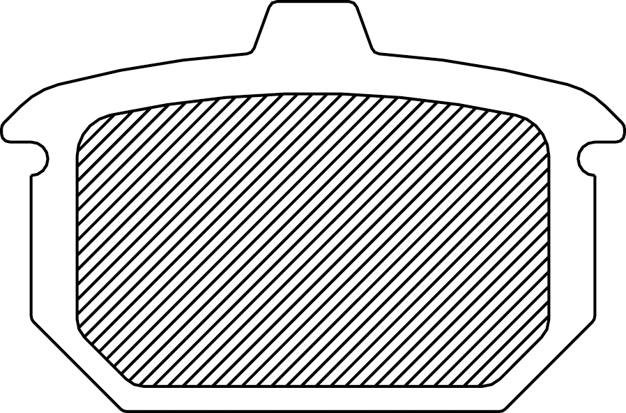 Rear Sintered Metal Brake Pads for Harley