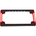 TRI-HORIZONTAL MOTORCYCLE PLATE FRAMES WITH FLUSH-MOUNT LEDS AND LED PLATE ILLUMINATION FOR HARLEY-DAVIDSON