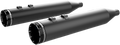 KHROME WERKS 4.50" HP-PLUS® SLIP-ON MUFFLERS FOR HARLEY-DAVIDSON 2009 4.50" Black/Black HP-Plus® Slip-On Mufflers