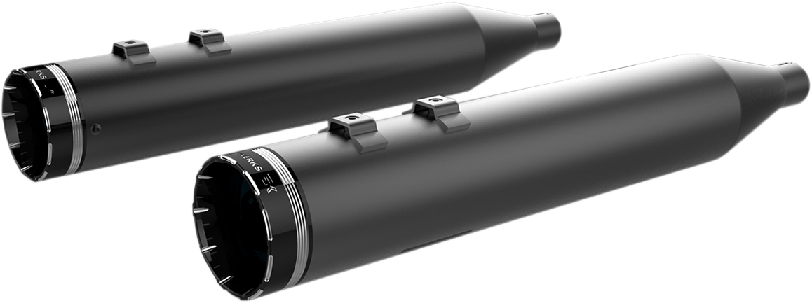 KHROME WERKS 4.50" HP-PLUS® SLIP-ON MUFFLERS FOR HARLEY-DAVIDSON 2009 4.50" Black/Black HP-Plus® Slip-On Mufflers