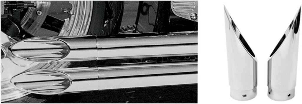 BARON FAMILY JEWEL EXHAUST TIPS EXHAUST TIPS X-STR SLASH