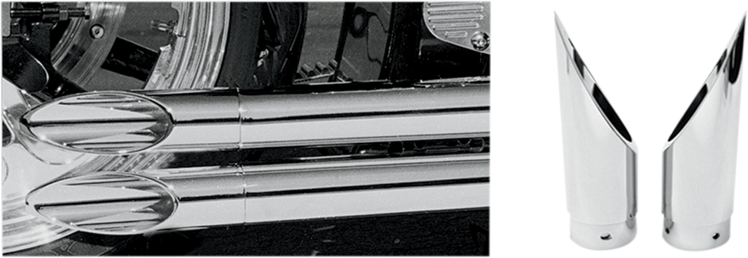 BARON FAMILY JEWEL EXHAUST TIPS EXHAUST TIPS X-STR SLASH
