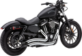 COBRA SPEEDSTER SHORT SWEPT EXHAUST SYSTEMS FOR HARLEY-DAVIDSON 2014 - 2019 Chrome Speedster Short Swept Exhaust System