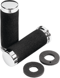 PARTS UNLIMITED CRUISER GRIPS CHROME FOAM 7/8" 140MM