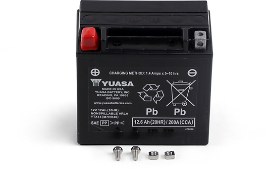 YUASA BATTERY APPLICATIONS CHART BATTERY FA YTX14