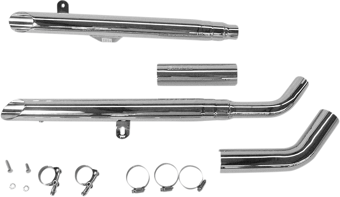 COBRA COMPLETE SLIP-ON MUFFLERS FOR METRIC CRUISERS 2" DRAG MUFFLER VZ800