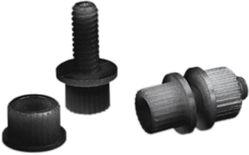 PARTS UNLIMITED NYLON LICENSE PLATE FASTENERS BOLT LICENSE 100PK BLACK