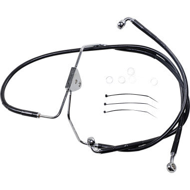 EXTENDED LENGTH STAINLESS STEEL BRAKE LINE KITS FOR HARLEY-DAVIDSON
