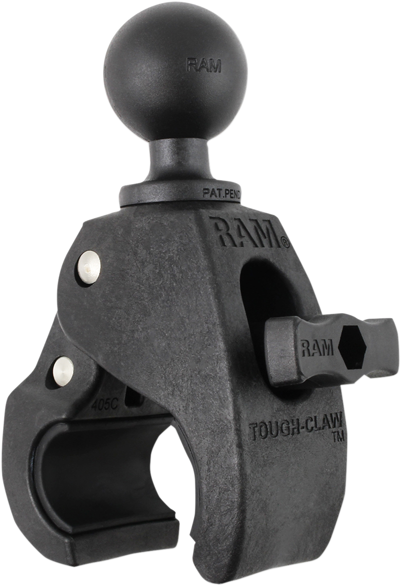 RAM MOUNT RAM MEDIUM TOUGH-CLAW™​ WITH 1" DIAMETER RUBBER BALL TOUGH CLAW MET 1" BALL