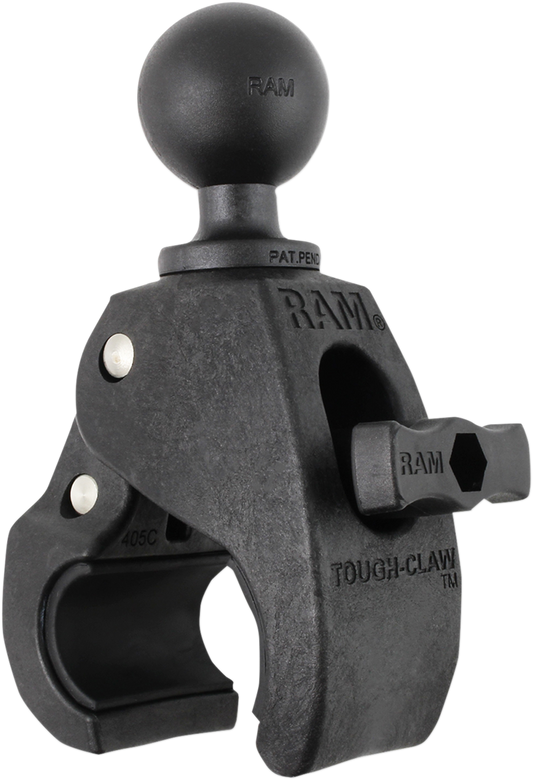 RAM MOUNT RAM MEDIUM TOUGH-CLAW™​ WITH 1" DIAMETER RUBBER BALL TOUGH CLAW MET 1" BALL