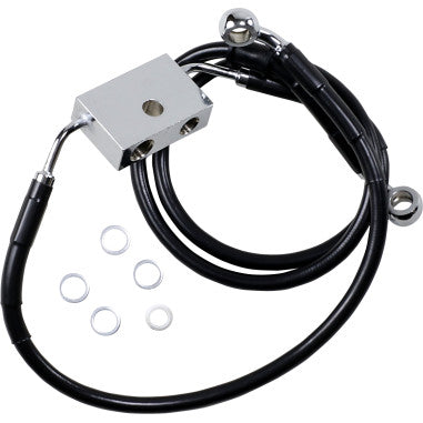 EXTENDED LENGTH STAINLESS STEEL BRAKE LINE KITS FOR HARLEY-DAVIDSON