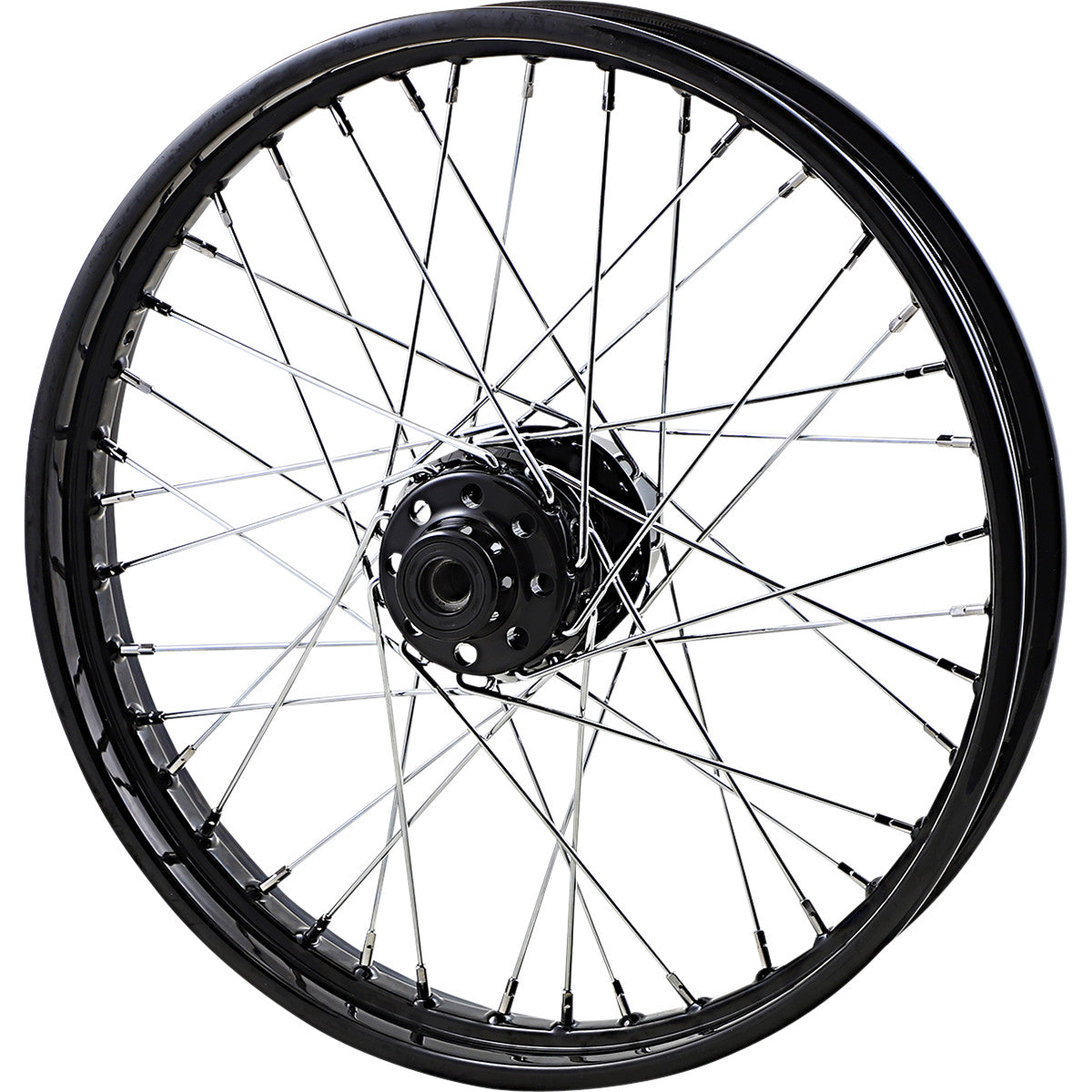 Gloss Black Laced Wheels Front Wheels For Harley Davidson