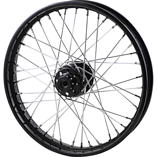 Gloss Black Laced Wheels Front Wheels For Harley Davidson
