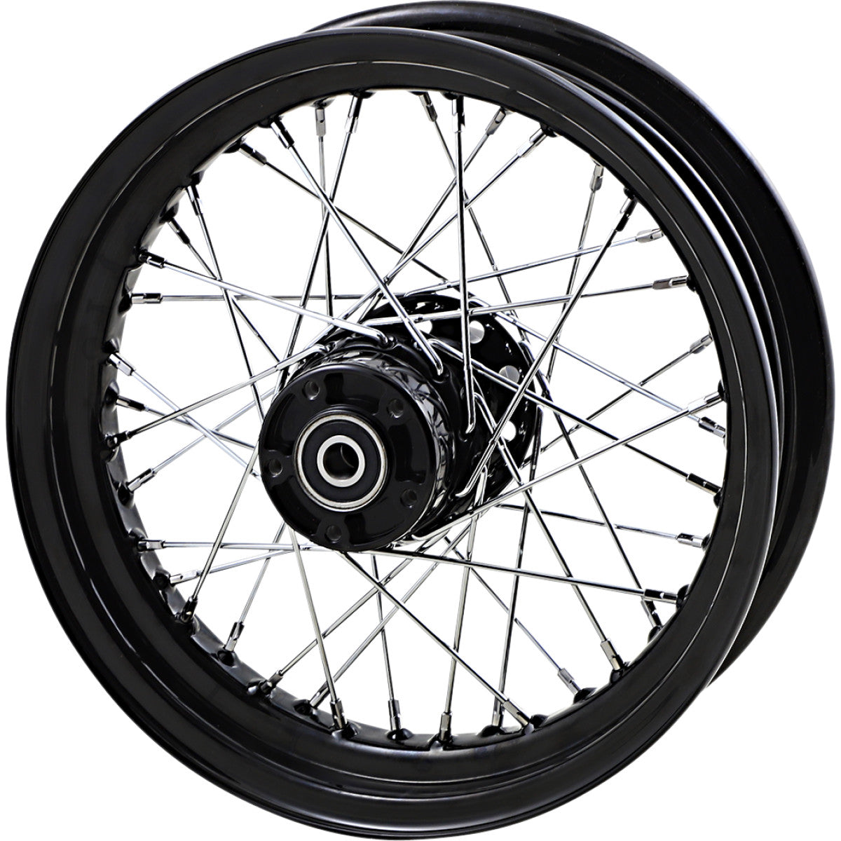 Gloss Black Front Wheels For Harley Davidson