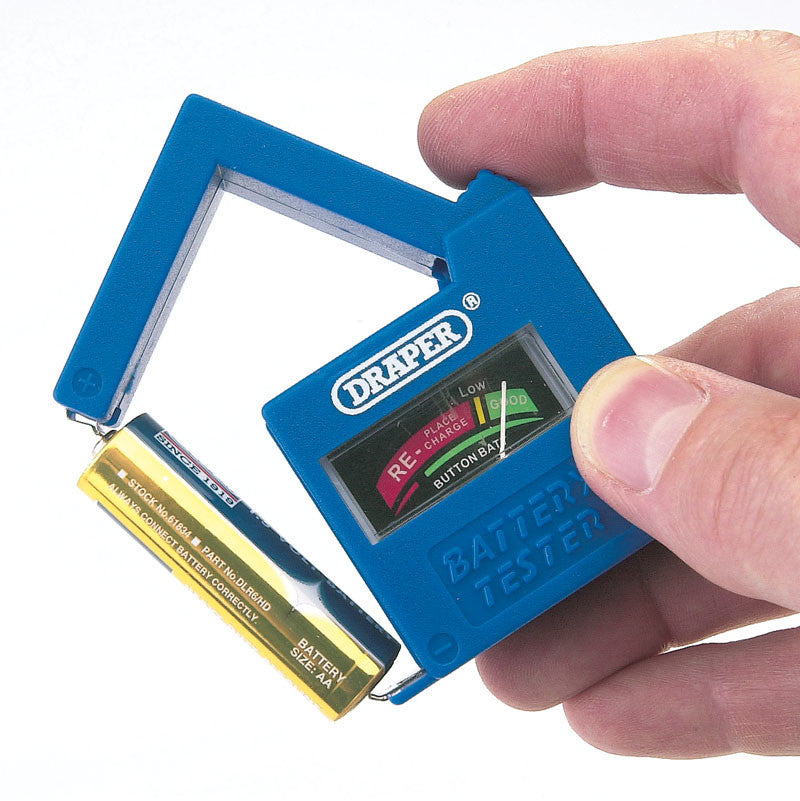 Batterietester für AAA, AA, C, D, PP3 Batterien