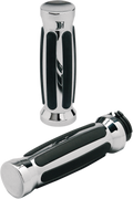 PRO-ONE PERF.MFG. CHROME CRUISER GRIPS GRIPS-RUBBER YAM-KAW