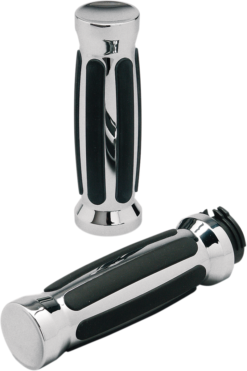 PRO-ONE PERF.MFG. CHROME CRUISER GRIPS GRIPS-RUBBER YAM-KAW