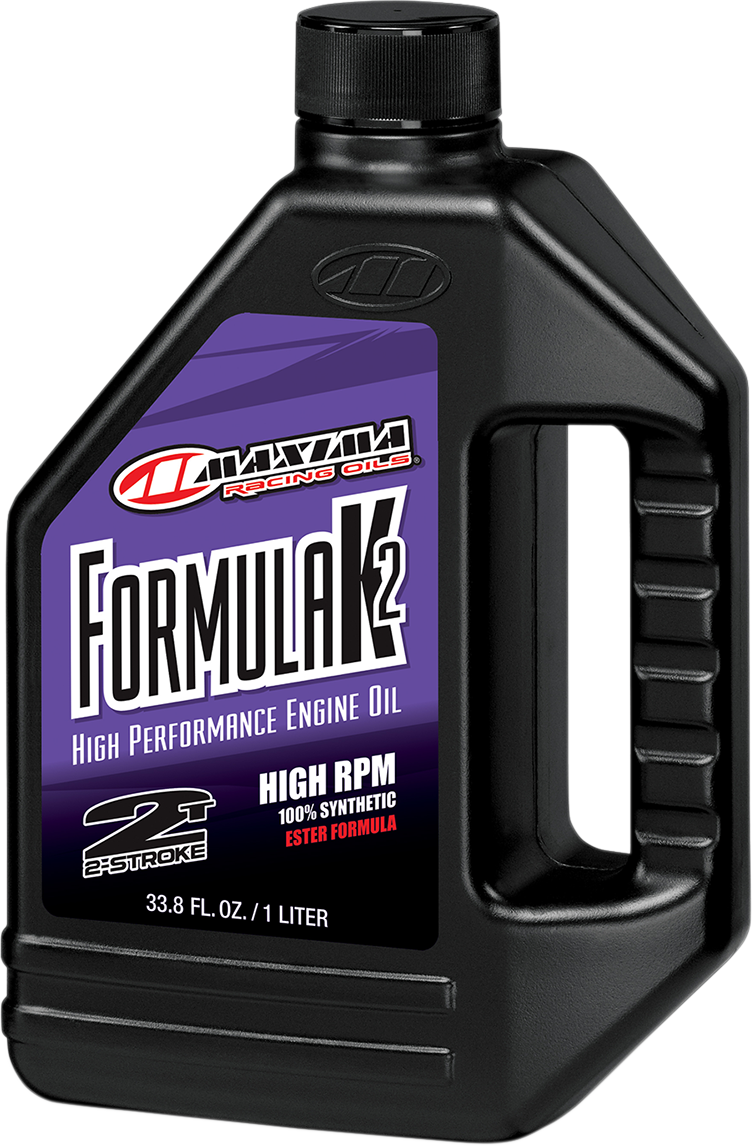Aceite Motor Maxima 2T Motorcycle Synthetic Oil Formula K2 High RPM 1L amsoil TDRQT